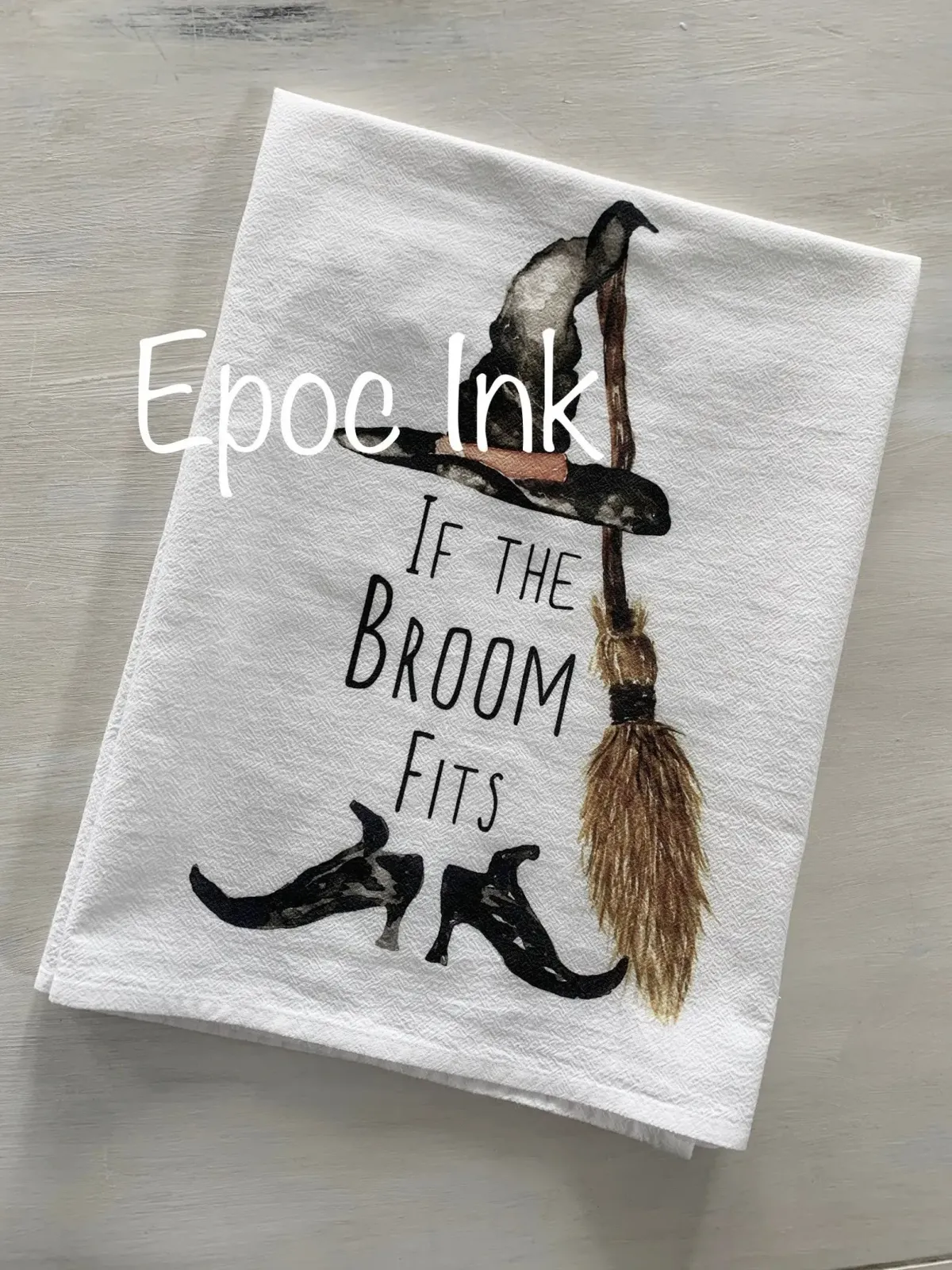 Halloween flour sack towel