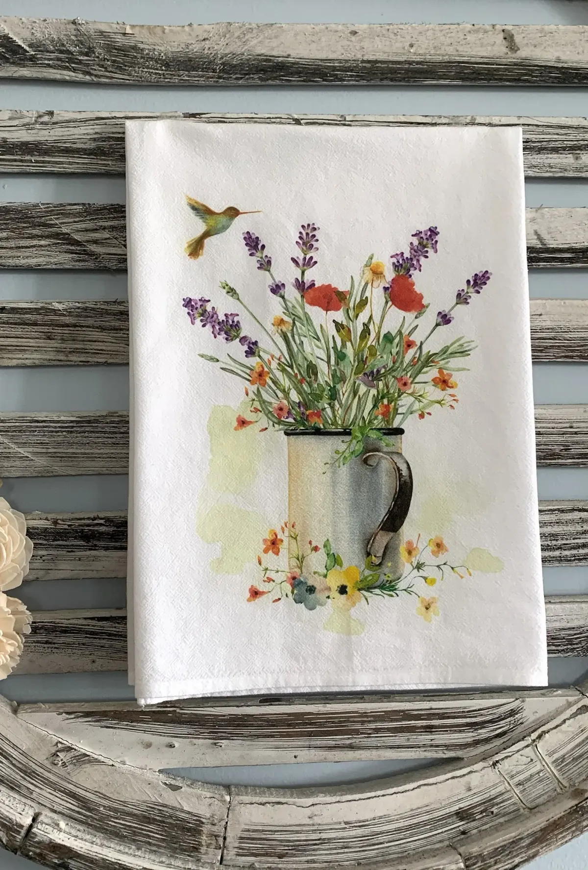 Spring flour sack towel