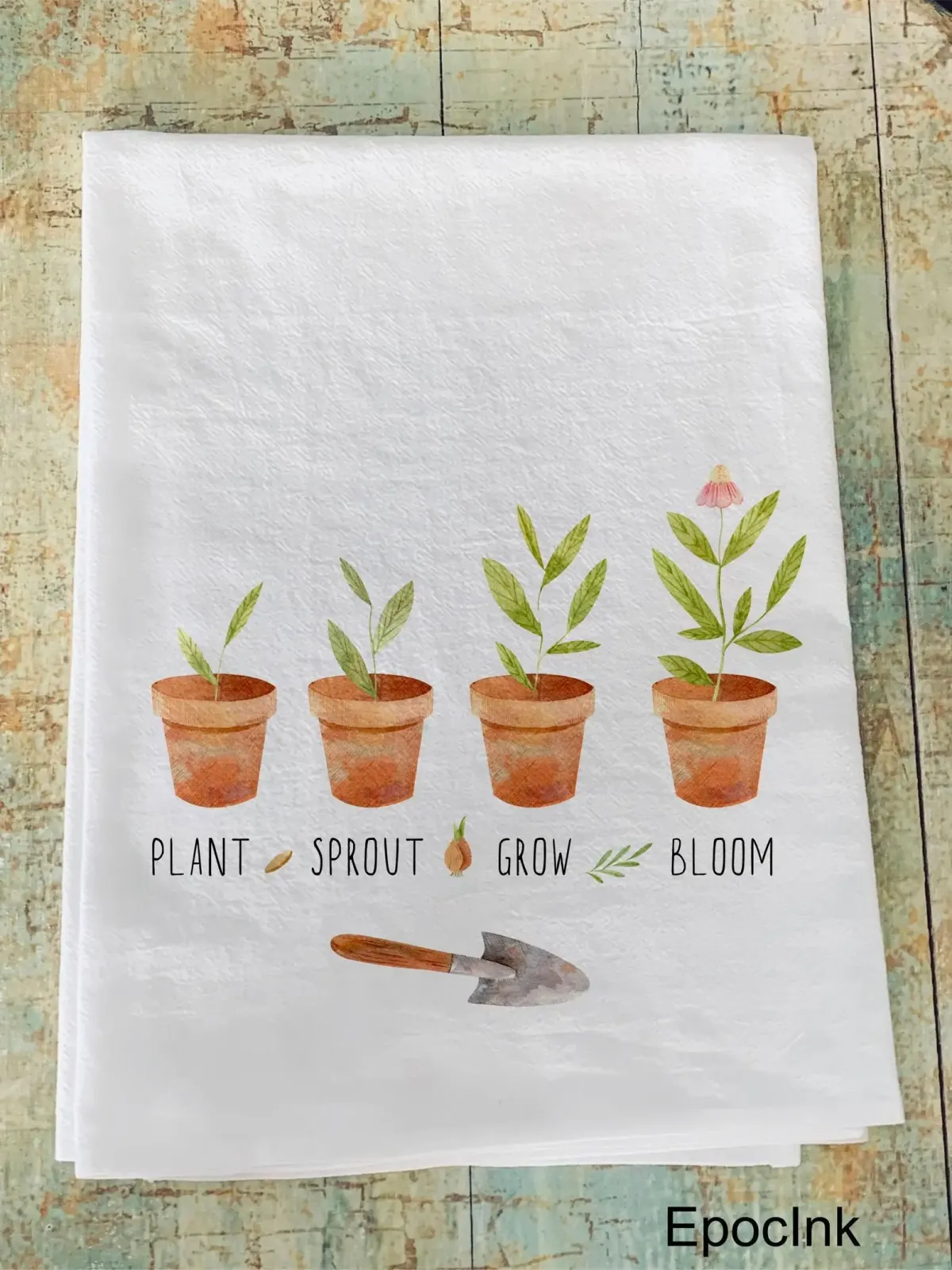 Spring flour sack towel